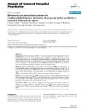 Báo cáo y học: "Behavioral and antioxidant activity of a tosylbenz[g]indolamine derivative. A proposed better profile for a potential antipsychotic agent"
