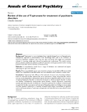 Báo cáo y học: " Review of the use of Topiramate for treatment of psychiatric disorders"