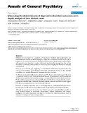 Báo cáo y học: "Dissecting the determinants of depressive disorders outcome: an in depth analysis of two clinical cases"