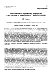Báo cáo khoa học: "Performance of vegetatively propagated Larix decidua, L kaempferi and L laricina hybrids"
