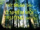 Ô NHIỄM MÔI TRƯỜNG