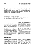 Báo cáo lâm nghiệp: "resistance of two Douglas fir species (Pseudotsuga menziesii (Mirb.) Franco and Pseudotsuga macrocarpa (Torr.) Mayr.): relative importance of water use efficiency and root growth potentia"