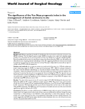 Báo cáo khoa học: "The significance of the Van Nuys prognostic index in the management of ductal carcinoma in situ"