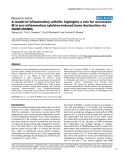 Báo cáo y học: "A model of inflammatory arthritis highlights a role for oncostatin M in pro-inflammatory cytokine-induced bone destruction via RANK/RANK"
