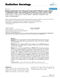 Báo cáo khoa học: " Radiosensitization by 2-benzoyl-3-phenyl-6,7-dichloroquinoxaline 1,4-dioxide under oxia and hypoxia in human colon cancer cells"
