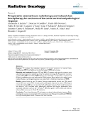 Báo cáo khoa học: "  Preoperative external beam radiotherapy and reduced dose brachytherapy for carcinoma of the cervix: survival and pathological response"