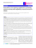 Báo cáo y học: "Association of circulating angiotensin converting enzyme activity with respiratory muscle function in infants"