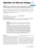 Báo cáo sinh học: "Multiple sequence alignment with user-defined anchor points"