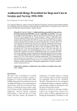Báo cáo khoa học: "Antibacterial Drugs Prescribed for Dogs and Cats in Sweden and Norway 1990-1998"