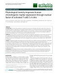Báo cáo y học: "Physiological tonicity improves human chondrogenic marker expression through nuclear factor of activated T-cells 5 in vitro"