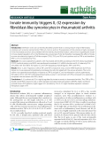 Báo cáo y học: "Innate immunity triggers IL-32 expression by fibroblast-like synoviocytes in rheumatoid arthritis"