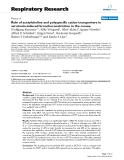 Báo cáo y học: " Role of acetylcholine and polyspecific cation transporters in serotonin-induced bronchoconstriction in the mouse"