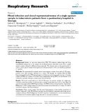 Báo cáo y học: " Mixed infection and clonal representativeness of a single sputum sample in tuberculosis patients from a "