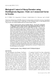 Báo cáo khoa học: "Biological Control of Sheep Parasites using Duddingtonia"