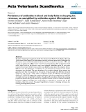 Báo cáo khoa học: "Persistence of antibodies in blood and body fluids in decaying fox carcasses, as exemplified by antibodies against Microsporum canis"