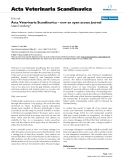 Báo cáo khoa học: "Acta Veterinaria Scandinavica – now an open access journal"
