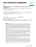 Báo cáo khoa học: "Radiographic closure time of appendicular growth plates in the Icelandic horse"
