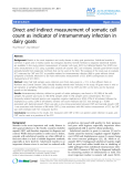 Báo cáo khoa học: " Direct and indirect measurement of somatic cell count as indicator of intramammary infection in dairy goats"