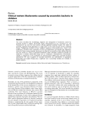 Báo cáo y học: "Clinical review: Bacteremia caused by anaerobic bacteria in children"