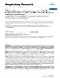 Báo cáo y học: "Chlamydophila pneumoniae induces expression of Toll-like Receptor 4 and release of TNF-α and MIP-2 via an NF-κB pathway in rat type II pneumocytes"