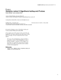 Báo cáo y học: "Statistics review 3: Hypothesis testing and P values"