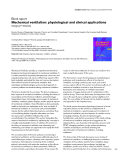 Báo cáo y học: "Mechanical ventilation: physiological and clinical application"