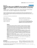 Báo cáo y học: "Bispectral index versus COMFORT score to determine the level of sedation in paediatric intensive care unit patients: a prospective study"
