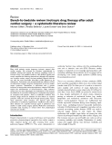 Báo cáo y học: " Bench-to-bedside review: Inotropic drug therapy after adult cardiac surgery – a systematic literature review"