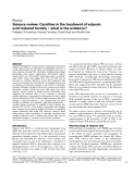 Báo cáo khoa học: " Science review: Carnitine in the treatment of valproic acid-induced toxicity – what is the evidence"