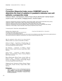 Báo cáo khoa học: "Correction: Bispectral index versus COMFORT score to determine the level of sedation in paediatric intensive care unit patients: a prospective study"