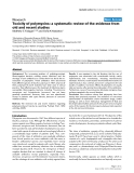Báo cáo khoa học: "A Toxicity of polymyxins: a systematic review of the evidence from old and recent studies"