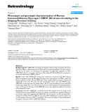 Báo cáo y học: "Phenotypic and genotypic characterization of Human Immunodeficiency Virus type 1 CRF07_BC strains circulating in the Xinjiang Province of China"