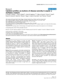 Báo cáo khoa học: " Cytokine profiles as markers of disease severity in sepsis: a multiplex analysis"