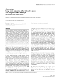 Báo cáo khoa học: " Long-term outcome after intensive care: can we protect the kidney"