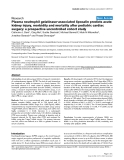 Báo cáo khoa học: "Plasma neutrophil gelatinase-associated lipocalin predicts acute kidney injury, morbidity and mortality after pediatric cardiac surgery: a prospective uncontrolled cohort study"