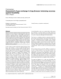 Báo cáo y học: "Assessment of gas exchange in lung disease: balancing accuracy against feasibility"
