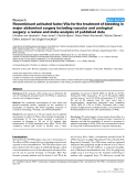 Báo cáo khoa học: "Recombinant activated factor VIIa for the treatment of bleeding in major abdominal surgery including vascular and urological"