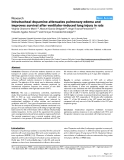 Báo cáo y học: "Intratracheal dopamine attenuates pulmonary edema and improves survival after ventilator-induced lung injury in rats"