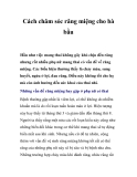 Cách chăm sóc răng miệng cho bà bầu