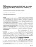Báo cáo y học: "Clinical review: Balancing the therapeutic, safety, and economic issues underlying effective antipseudomonal carbapenem use"
