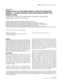 Báo cáo y học: "Dialysis dose in acute kidney injury: no time for therapeutic nihilism – a critical appraisal of the Acute Renal Failure Trial Network study"