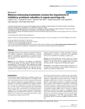 Báo cáo y học: "Memory-enhancing treatments reverse the impairment of inhibitory avoidance retention in sepsis-surviving rats"