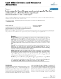 Bóa cáo y học: "Is the value of a life or life-year saved context specific? Further evidence from a discrete choice experiment"