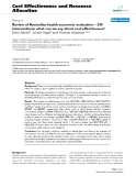 Bóa cáo y học: "Review of Australian health economic evaluation – 245 interventions: what can we say about cost effectiveness"