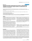 Báo cáo y học: "Danaparoid sodium attenuates the increase in inflammatory cytokines and preserves organ function in endotoxemic rats"