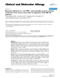 Báo cáo y học: "Baicalein inhibits IL-1β- and TNF-α-induced inflammatory cytokine production from human mast cells via regulation of the NF-κB pathway"