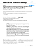 Báo cáo y học: "The identification of allergen proteins in sugar beet (Beta vulgaris) pollen causing occupational allergy in greenhouse"
