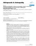 Báo cáo y học: "Adolescent idiopathic scoliosis screening for school, community, and clinical health promotion practice utilizing the PRECEDE-PROCEED model"