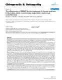 Báo cáo y học: "The effectiveness of ENAR® for the treatment of chronic neck pain in Australian adults: a preliminary single-blind, randomised controlled trial"