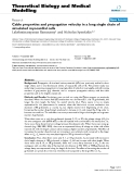 Báo cáo y học: " Cable properties and propagation velocity in a long single chain of simulated myocardial cells"